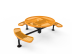Round Nexus Pedestal Table with Diamond Pattern